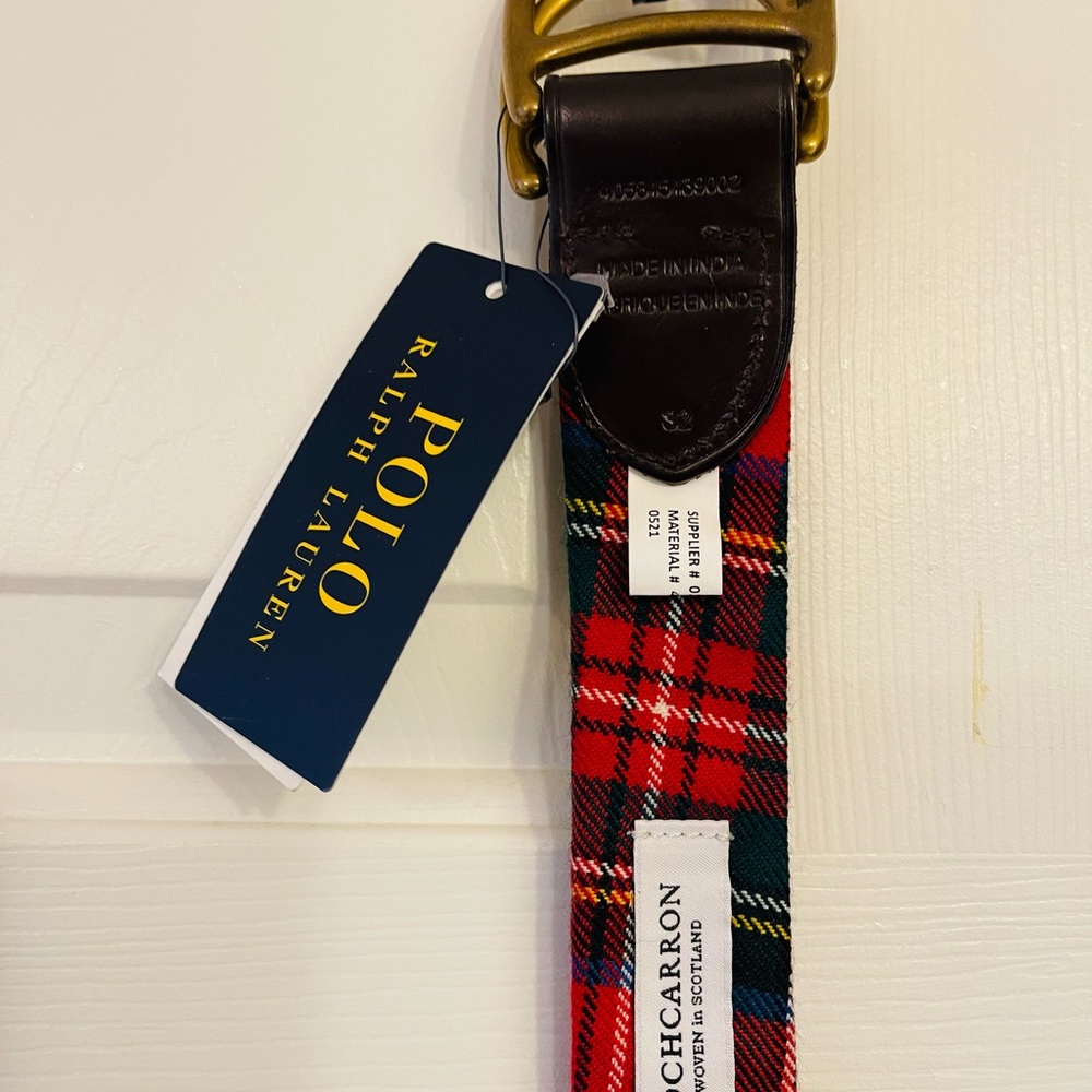 Polo Ralph Lauren Lochcarron D Ring Belts Si ze 34 32 36